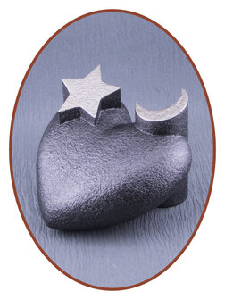 Mini Ash Urn &#039;Moon &amp; Star&#039; in Different Colors - HMP626