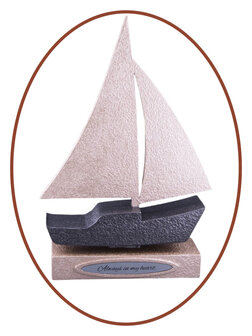 Mini - midi Ash Urn &#039;Sailing ship&#039; in Different Colors - HMP608