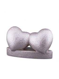 Mini Duo Ash Urn &#039;Heart&#039; in Different Colors - HMP604