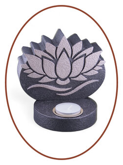 Mini Ash Urn &#039;Lotus&#039; with tealight holder in Different Colors - HMP636