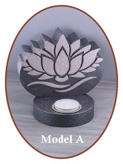 Mini Ash Urn &#039;Lotus&#039; with tealight holder in Different Colors - HMP636