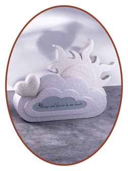 Mini Children / Baby &#039;Cloud &amp; Sun&#039; Ash Urn in Many Variations and Colors - HMP662