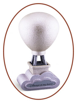 Mini Ash Urn &#039;Air balloon in cloud&#039; in Different Colors - HMP664W