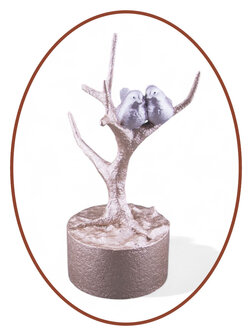 Mini Ash Urn &#039;Bird in Tree&#039; in Different Colors - HMP667