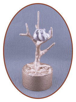 Mini Ash Urn &#039;Bird in Tree&#039; in Different Colors - HMP667