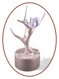 Mini Ash Urn &#039;Bird in Tree&#039; in Different Colors - HMP667