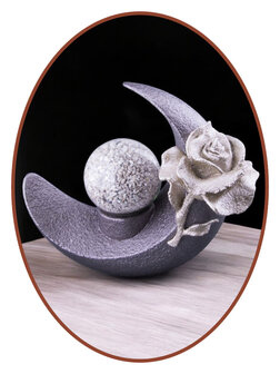 Mini Ash Urn &#039;Moon and Rose&#039; in Different Colors - HMP672