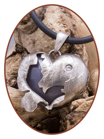 broken heart cremation jewelry