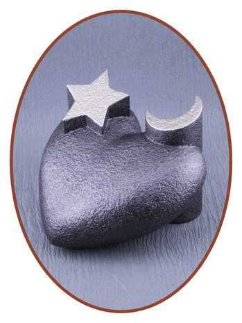 Mini Ash Urn 'Moon & Star' in Different Colors - HMP626