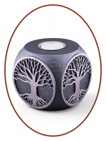 Midi Ash Urn 'Tree of Life' in Various Designs and Colors - HMP635