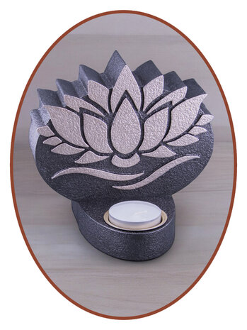 Mini Ash Urn 'Lotus' with tealight holder in Different Colors - HMP636