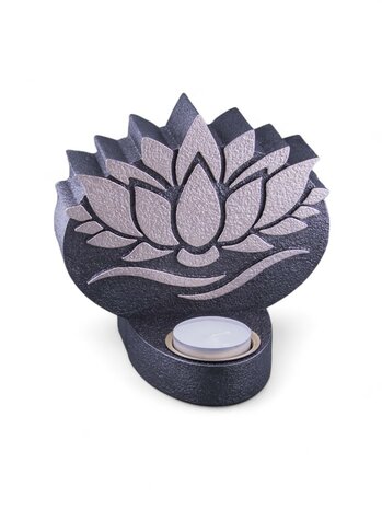 Mini Ash Urn 'Lotus' with tealight holder in Different Colors - HMP636