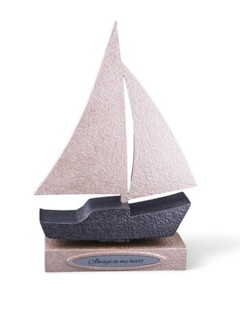 Mini - midi Ash Urn 'Sailing ship' in Different Colors - HMP608