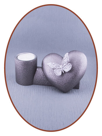 Mini Ash Urn 'Heart' many colors available with Tealight Holder - HMP654