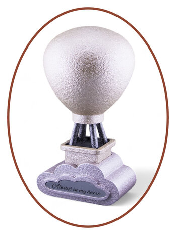 Mini Ash Urn 'Air balloon in cloud' in Different Colors - HMP664W