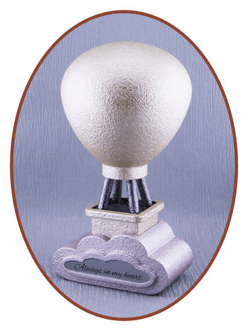 Mini Ash Urn 'Air balloon in cloud' in Different Colors - HMP664W