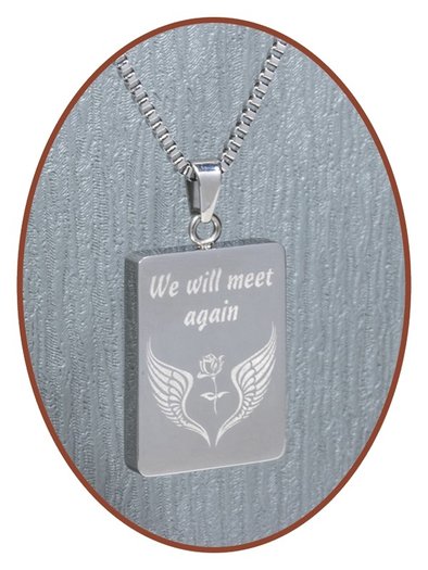 Stainless Steel JB Memorials Premium Design Cremation Pendant - B333A ...