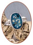 JB Memorials 925 Sterling Silver Cremation Design Ring -RB100A