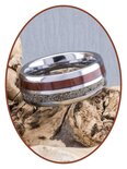 JB Memorials Natureline Wood / Tungsten Cremation Ring - WR004