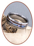 JB Memorials Natureline Wood / Abalone Shell Tungsten Cremation Ash Ring - WR006