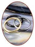 Tungsten Carbide Design Damen Ring 2mm Gold color - TU001G NOTE: NO ASHES CAN BE PLACED IN THIS RING