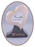 Mini Heart Ash Urn in Many Variants and Colors - HMP652