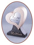 Mini Heart Ash Urn in Many Variants and Colors - HMP652