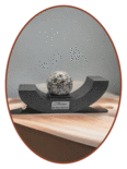 Mini Design Duo Ash Urn 'Glass Globe' - HM490