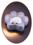 Mini Ash Urn Paw 'Sleeping Cat' in Many Colors - HMP633C