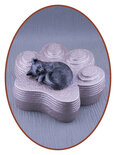 Mini Ash Urn Paw 'Sleeping Cat' in Many Colors - HMP633C