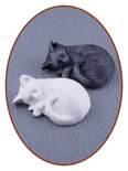 Mini Ash Urn Paw 'Sleeping Cat' in Many Colors - HMP633C