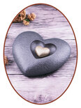 Mini Ash Urn 'Heart in Heart' in Different Colors - HMP613