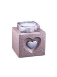 Mini Ash Urn with Tealight Holder Heart - HMP615