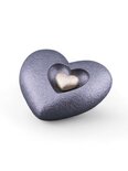 Mini Ash Urn 'Heart in Heart' in Different Colors - HMP613