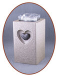 Mini Ash Urn with Tealight Holder Heart - HMP615G