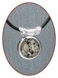 Rhodium/Silver JB's Memorials Design Ash / hairlock pendant - ZR004