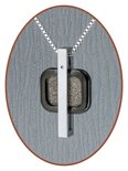 JB Memorials Premium Tungsten Carbide Designer Cremation Pendant - TU012