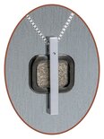 JB Memorials Premium Tungsten Carbide Designer Cremation Pendant - TU012