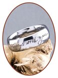 Tungsten Carbide Engravable Remembrance Ring - TUR001R