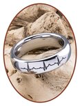 Tungsten Carbide Ladies Remembrance Ring - TUR7401