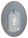 Stainless Steel Photo Remembrance Pendant - 2236SS-C