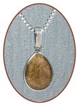 316L Stainless Steel JB Memorials 'Tear' Hair Pendant - RSP070H