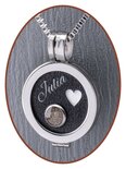 316L Stainless Steel JB Memorials Black Cremation Locket Pendant - RSP072B