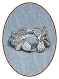 JB Memorials 925 Sterling Silver 'Butterfly' Cremation Ring - RB111