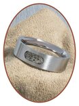 JB Memorials Stainless Steel Unisex Partner Sand or Ash Ring - RB044R