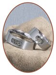 JB Memorials Stainless Steel Unisex Partner Sand or Ash Ring - RB044R