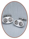 JB Memorials 316L Stainless Steel Mens Cufflinks - MK002