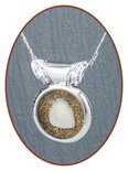 Rhodium/Silver JB Memorials Design (Milk) Tooth pendant - PR001