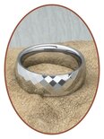 Tungsten Carbide Text Remembrance Ring - KR4000