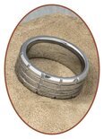 Tungsten Carbide Text Remembrance Ring - KR8064